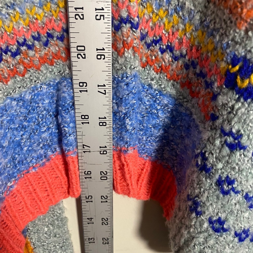 NWT Sincerely Jules Patchwork Open Front Knit Car… - image 16